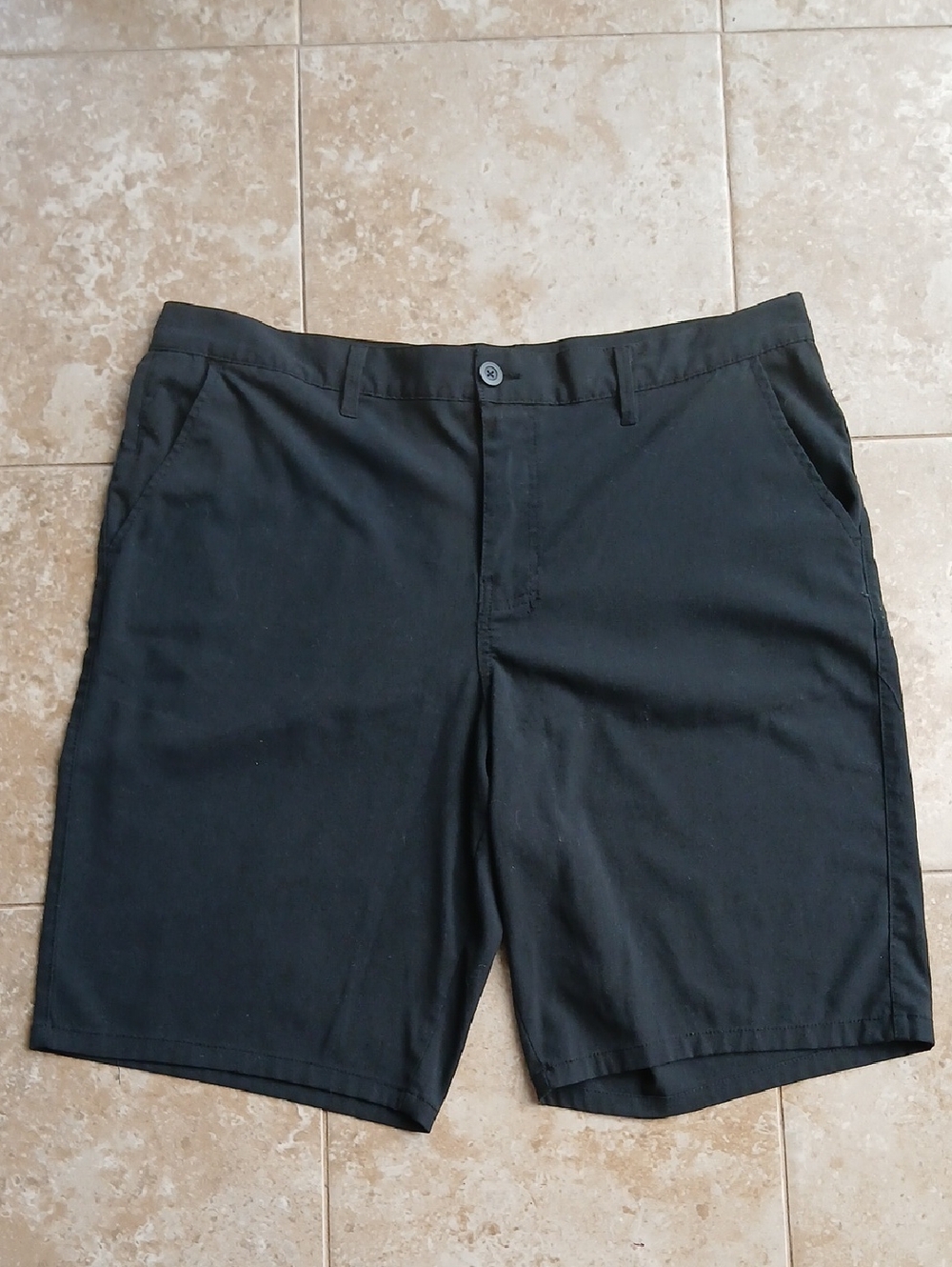 urban pipeline Black Flat-Front Men's Shorts